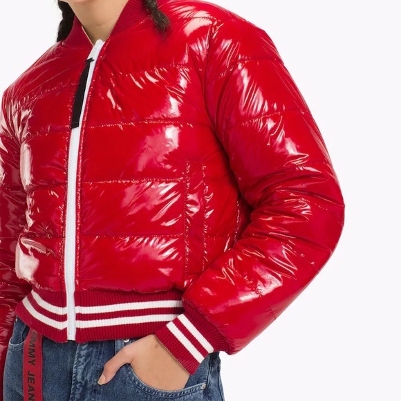 TOMMY JEANS Reversible Colorblock Sherpa Bomber Jacket - Small - Picture 5 of 6